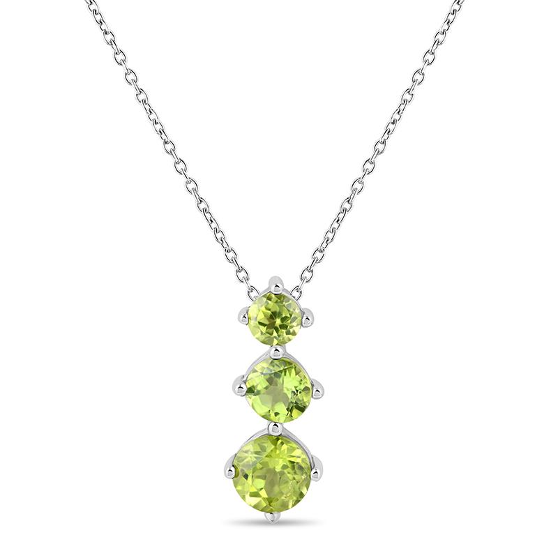 Rainbow Arc Necklace (peridot)